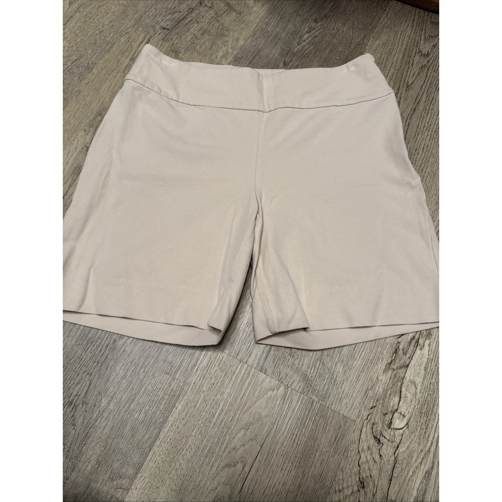 Boston Proper flat front; side zip short, Beige Tan  size‎ 6 Style 2AM8220